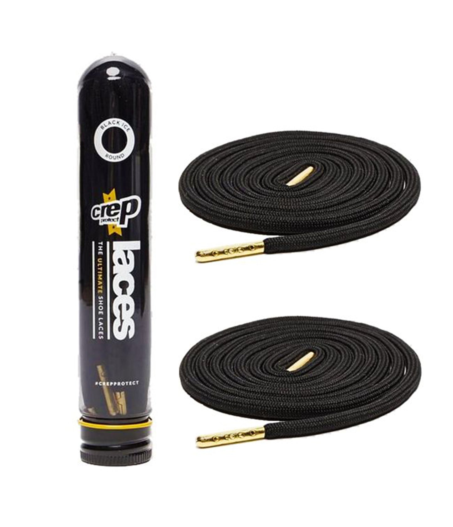 Crep Protect Laces BLACK (ROUND)